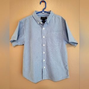 Standard Blues Boys XS(8) blue/white Button Down